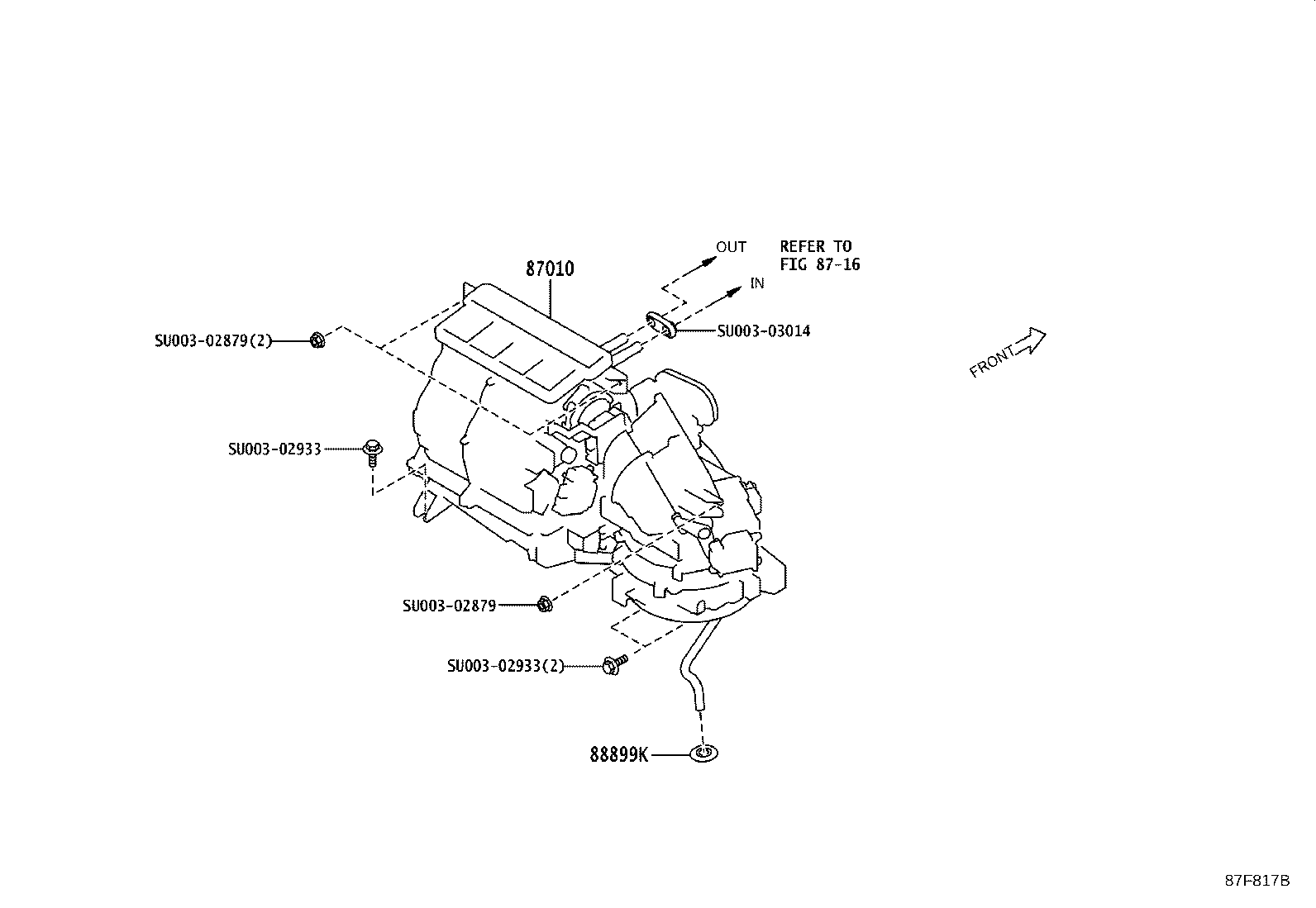 Toyota SU003-07635 UNIT ASSY, AIR CONDITIONER