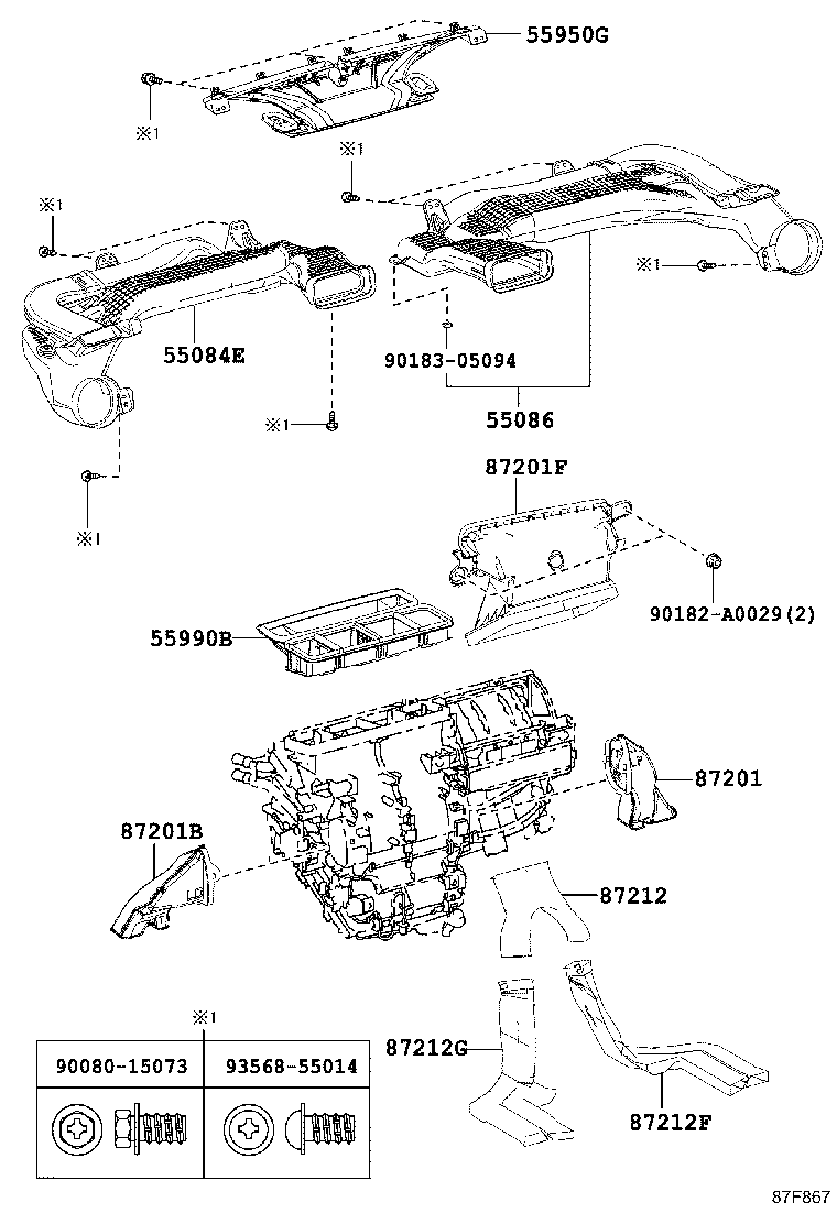 55903-0R020 CONTROL SUB-ASSY, HEATER, NO.3 product image