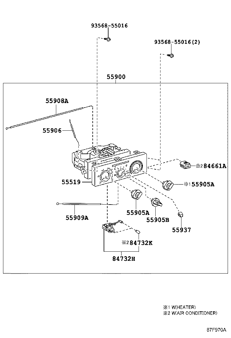 55844-37040 DUCT, HEATER TO REGISTER, NO.2 product image