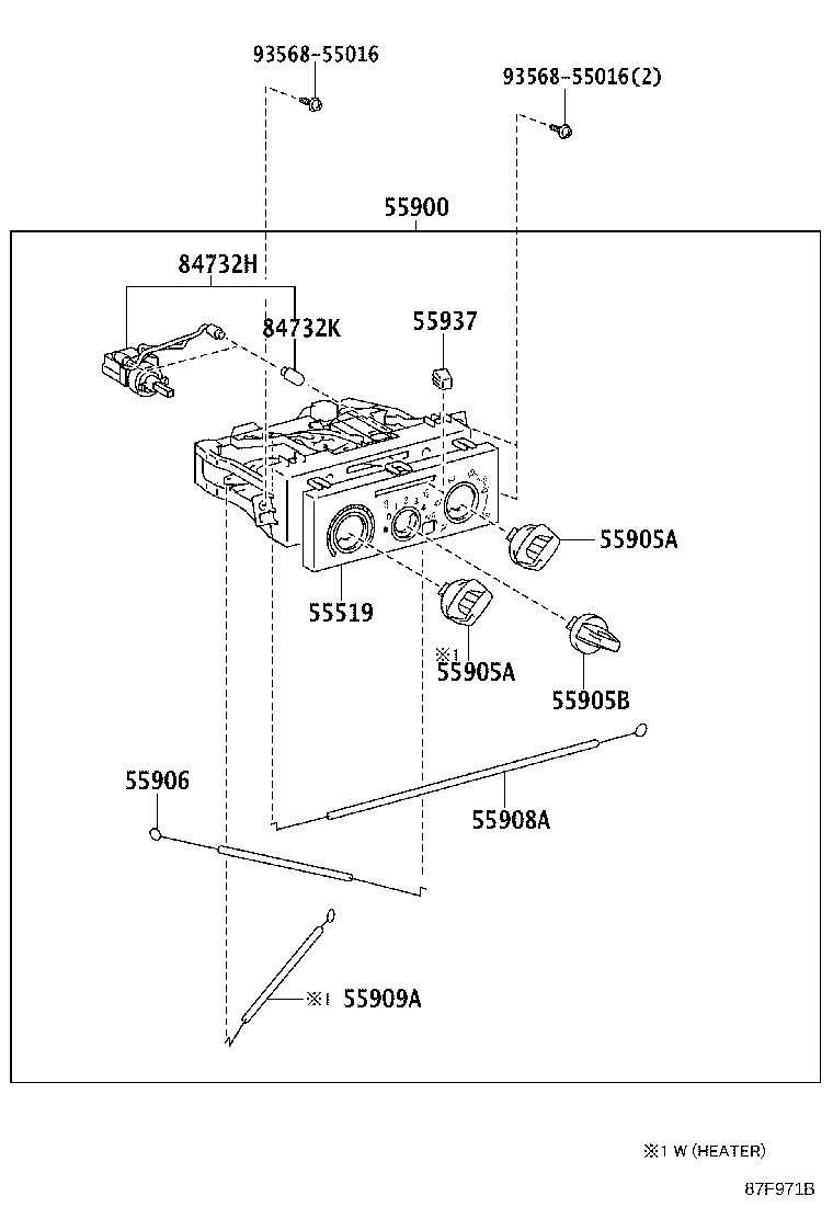 55844-37040 DUCT, HEATER TO REGISTER, NO.2 product image
