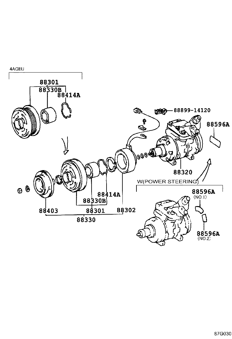 88320-12270 COMPRESSOR ASSY, COOLER product image