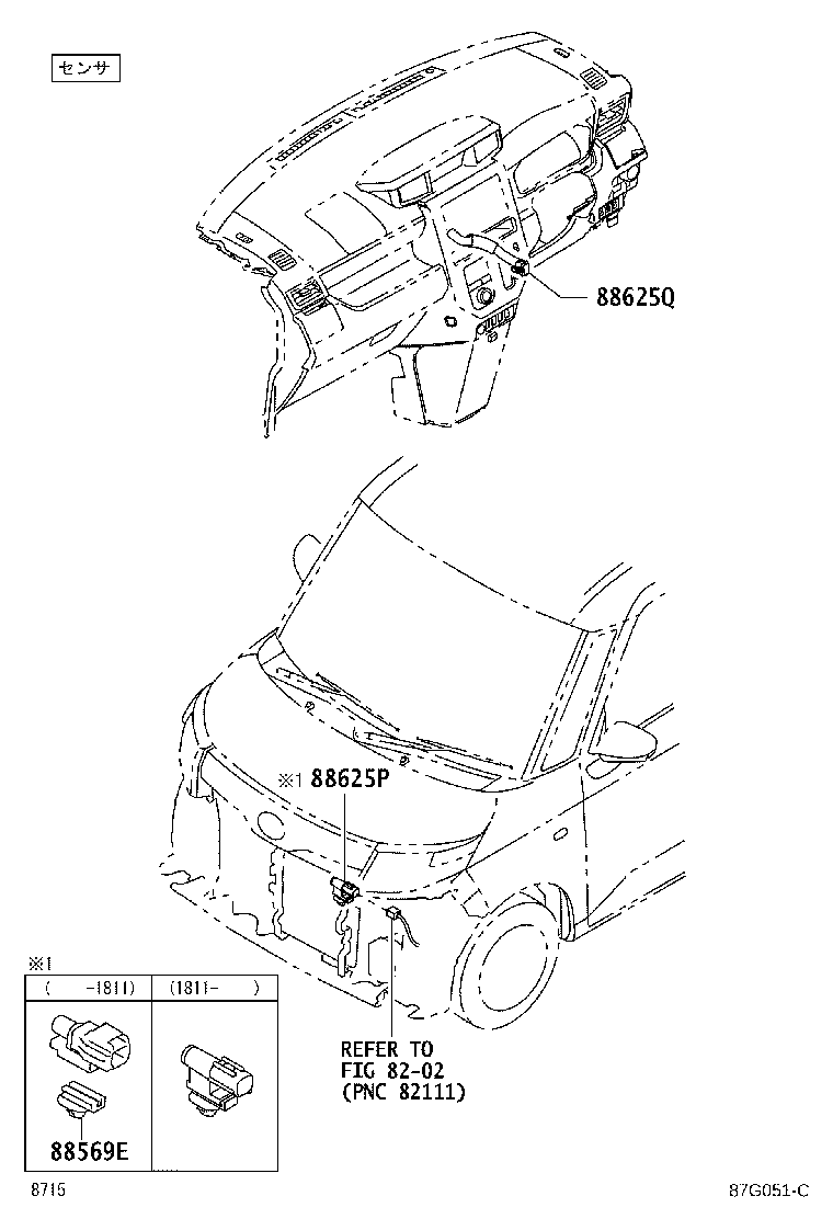 55871-B1060 SEAL, AIR DUCT product image