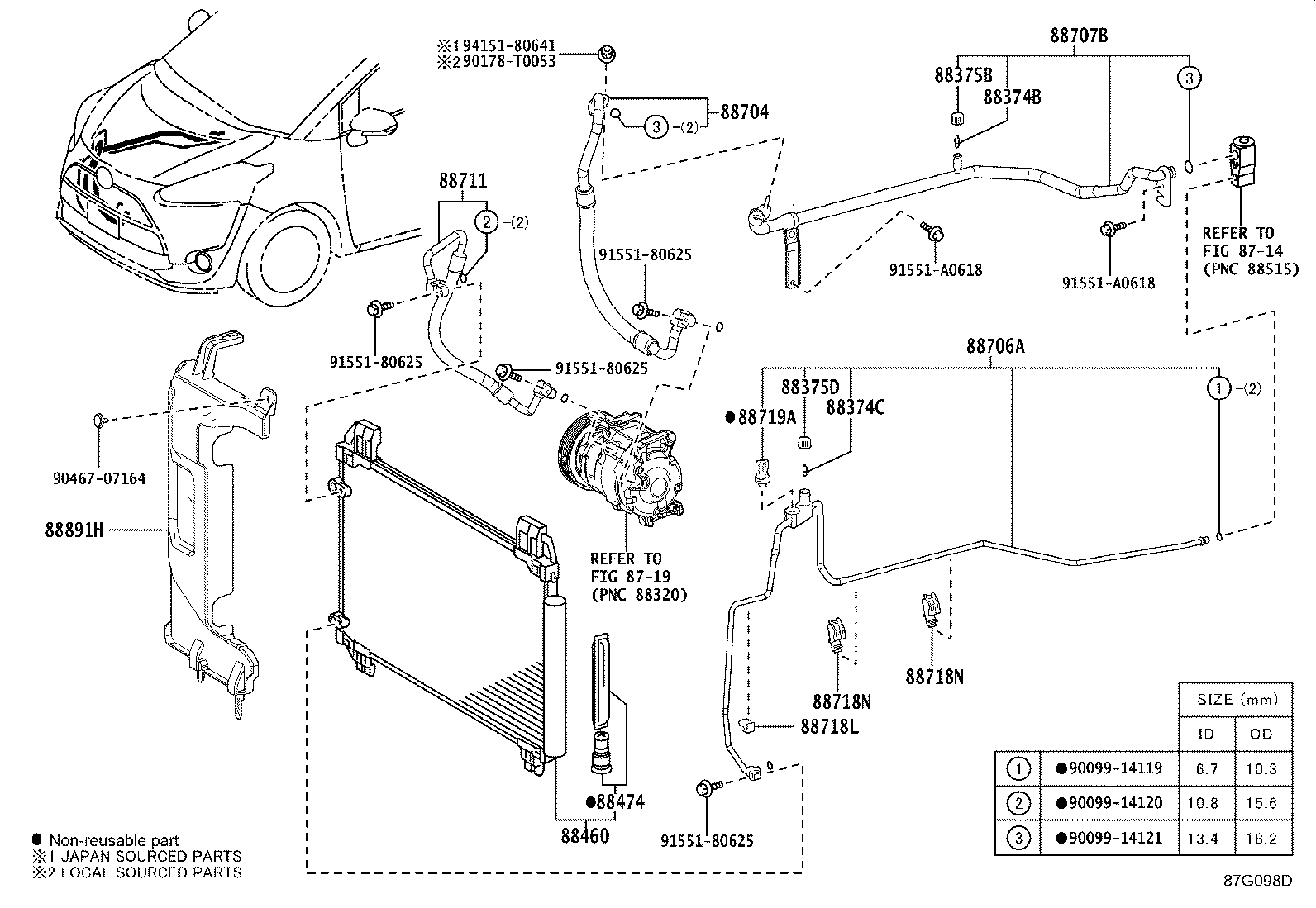 88718-0D830 CLAMP, PIPING product image