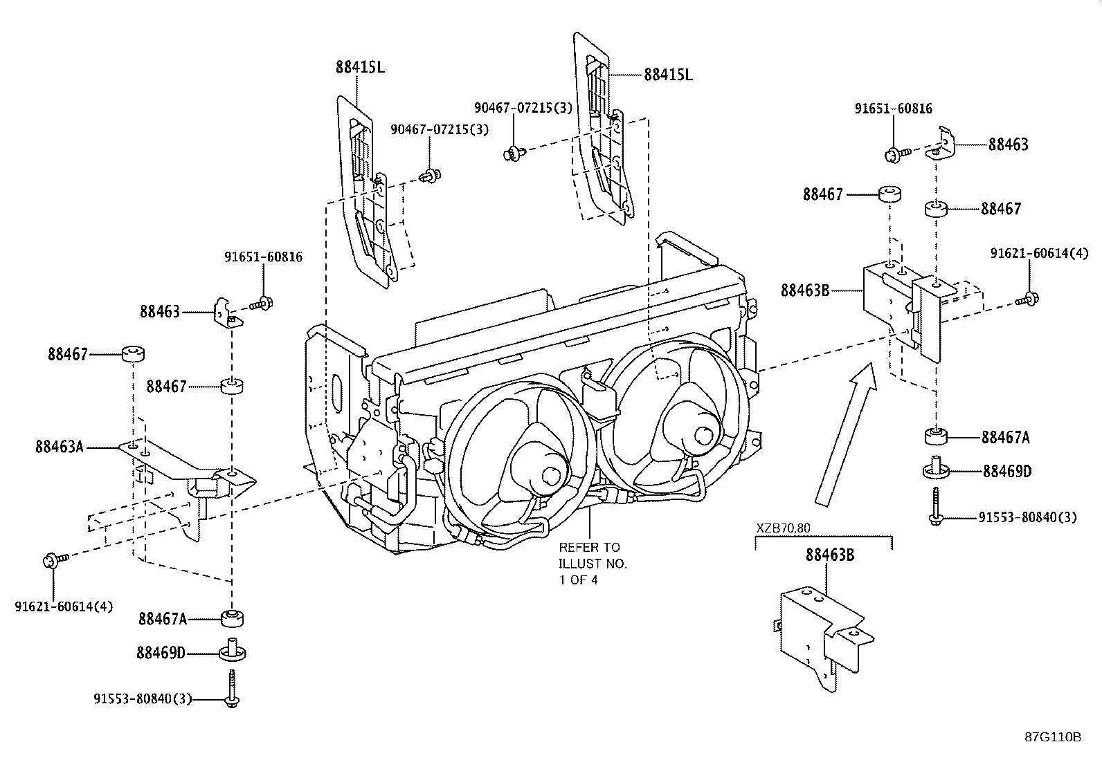 88450-36370 CONDENSER ASSY, W/RECEIVER product image