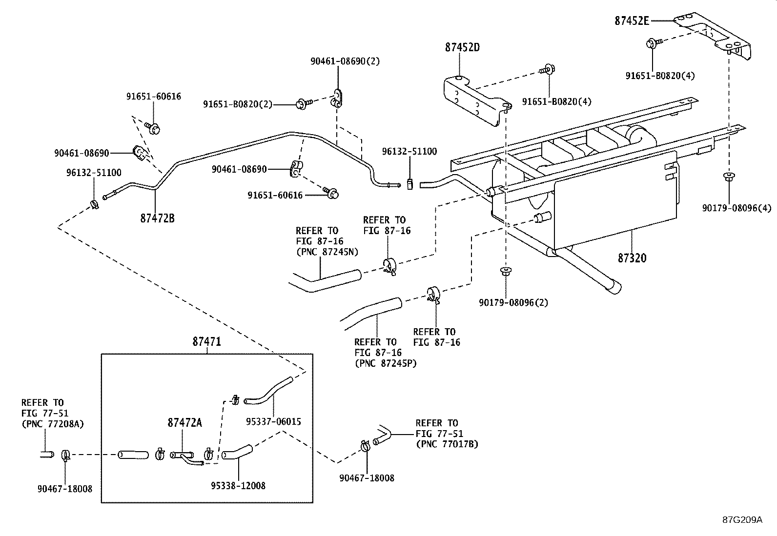 87103-36040 CASE SUB-ASSY, FRONT HEATER BLOWER product image