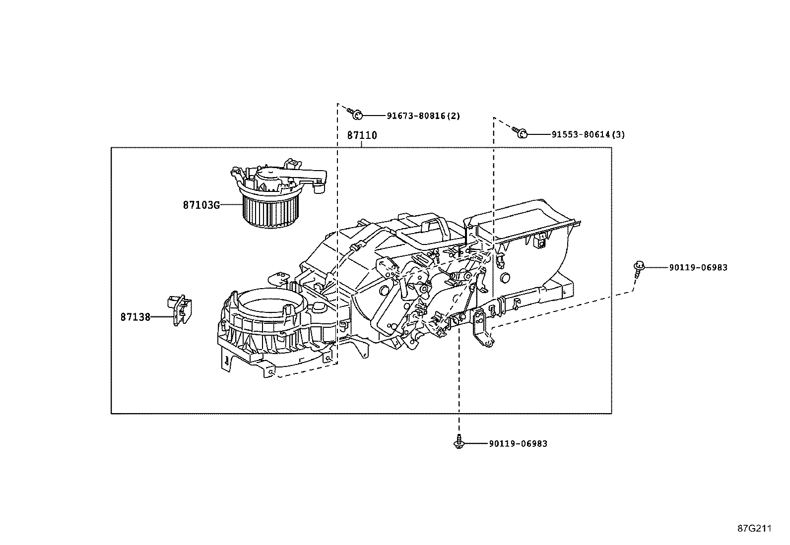 87248-36550 PIPE, FRONT HEATER RADIATOR WATER product image