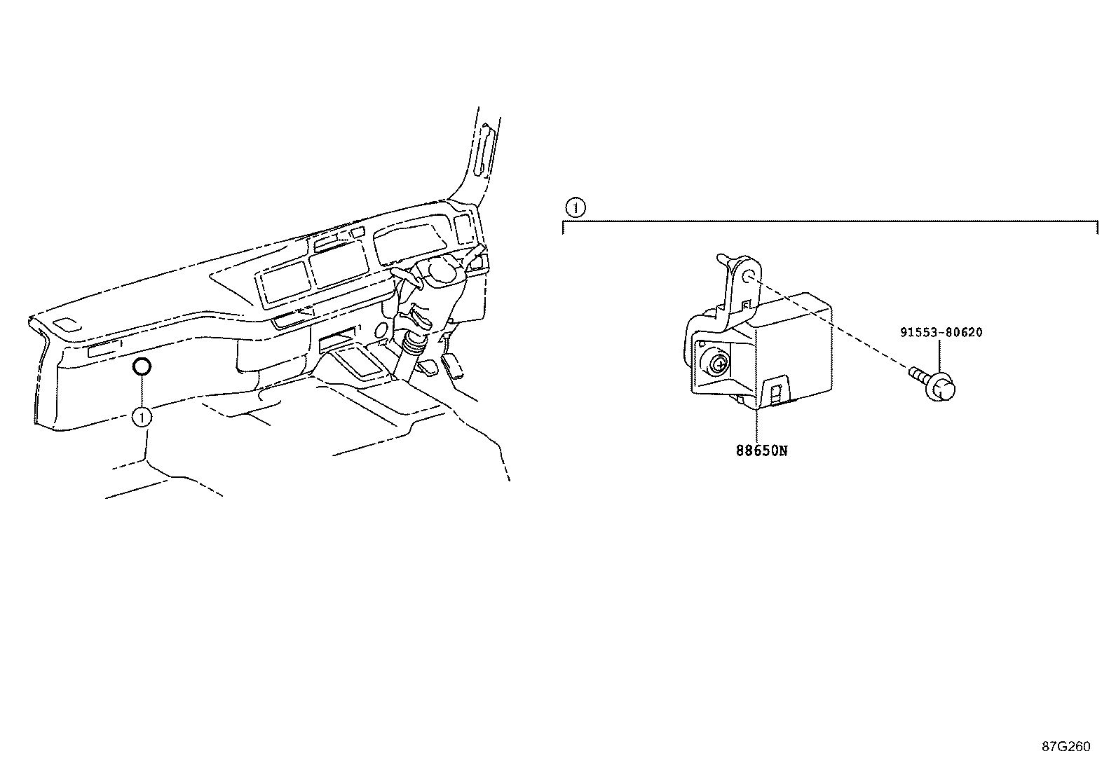 87107-36230 UNIT SUB-ASSY, HEATER RADIATOR product image