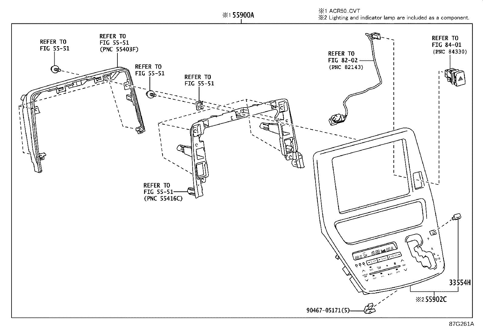 55902-28441 PANEL SUB-ASSY, AIR CONDITIONER product image