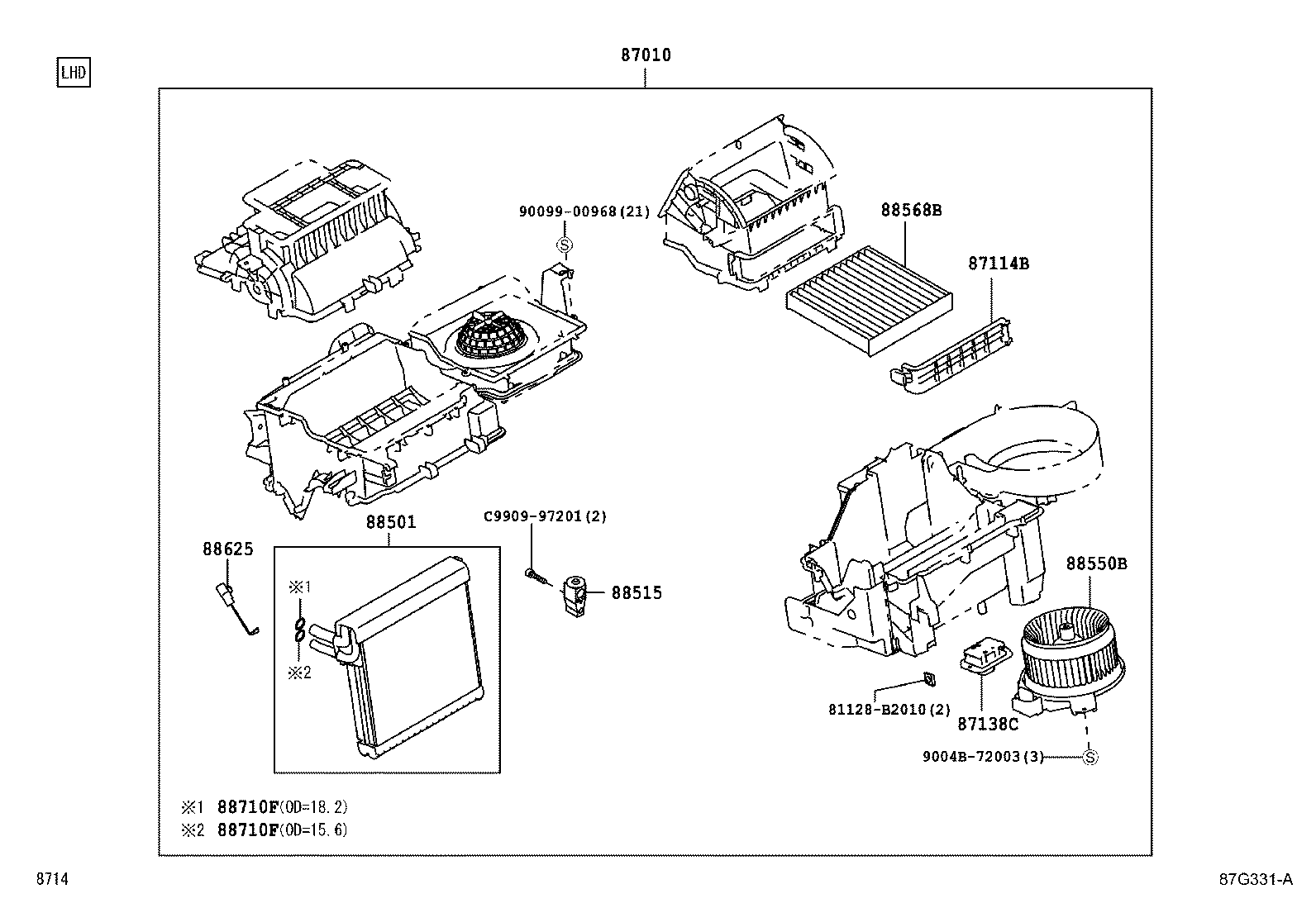 88515-BZ100 VALVE, COOLER EXPANSION product image