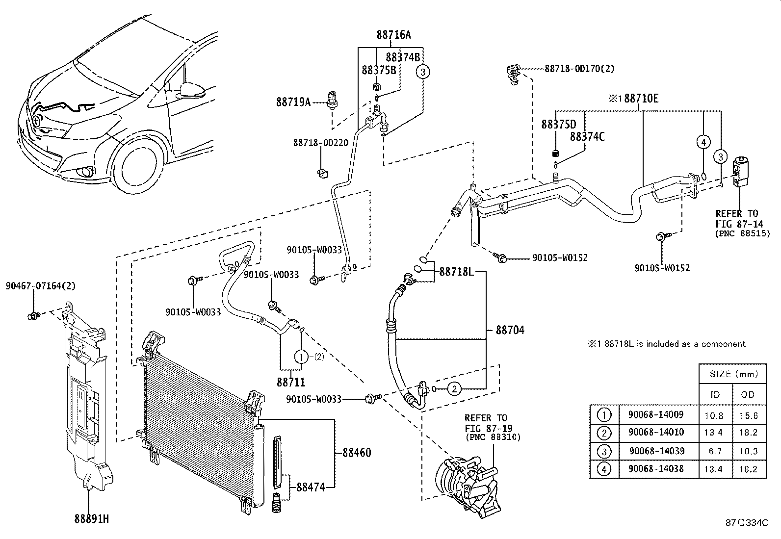 88374-30020 VALVE, SERVICE, NO.1 product image