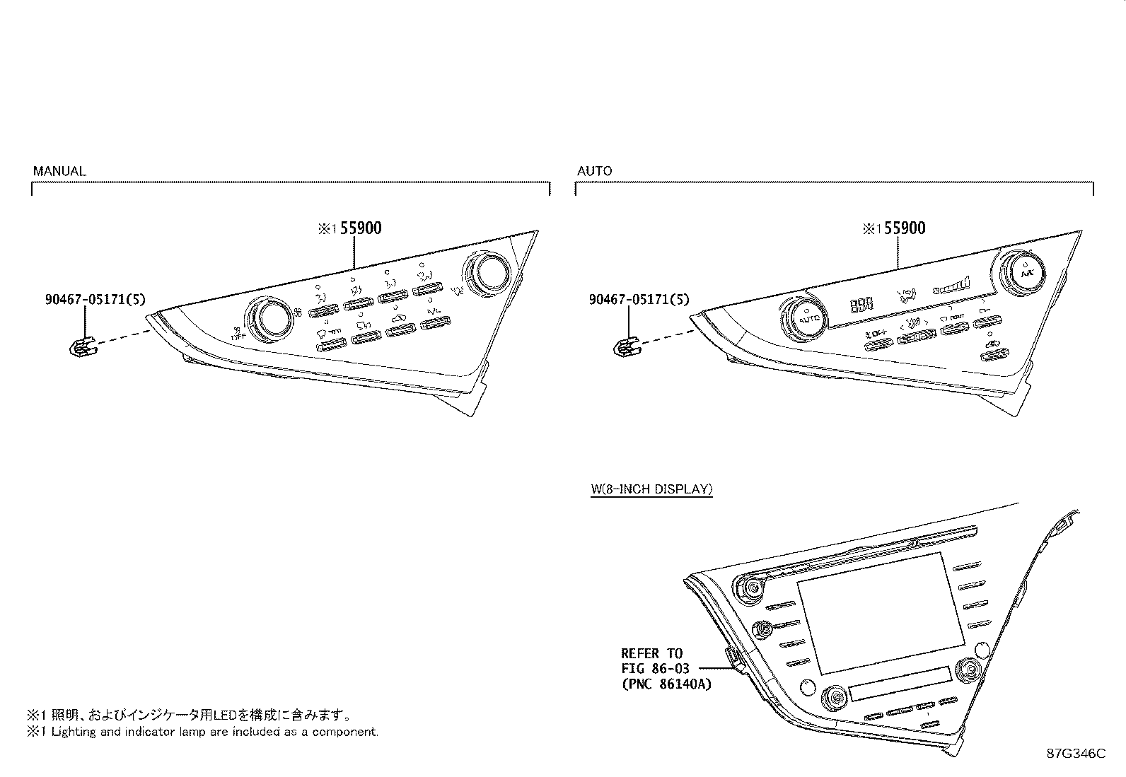 Toyota 55900-33L50 CONTROL ASSY, AIR CONDITIONER