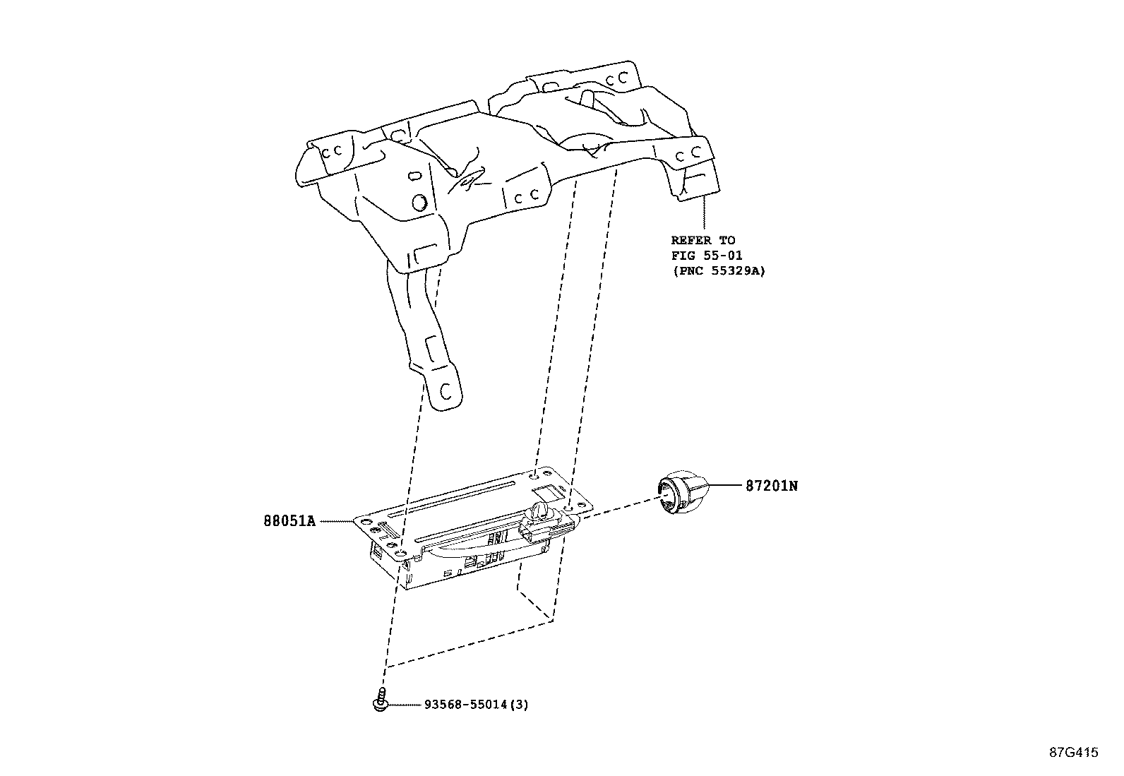 87201-48200 DUCT SUB-ASSY, AIR product image