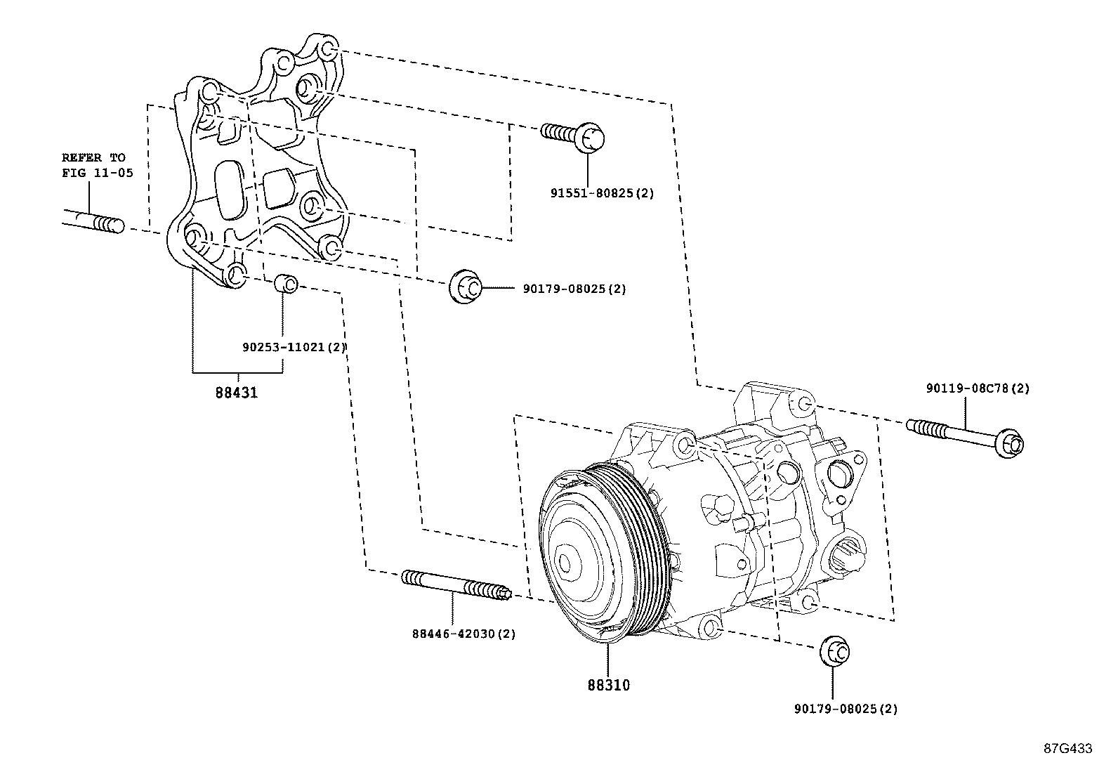 88370-48120 COMPRESSOR ASSY, W/MOTOR product image