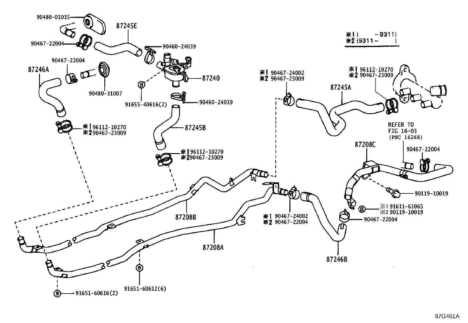 Toyota 87245-17290 HOSE, HEATER WATER, INLET E