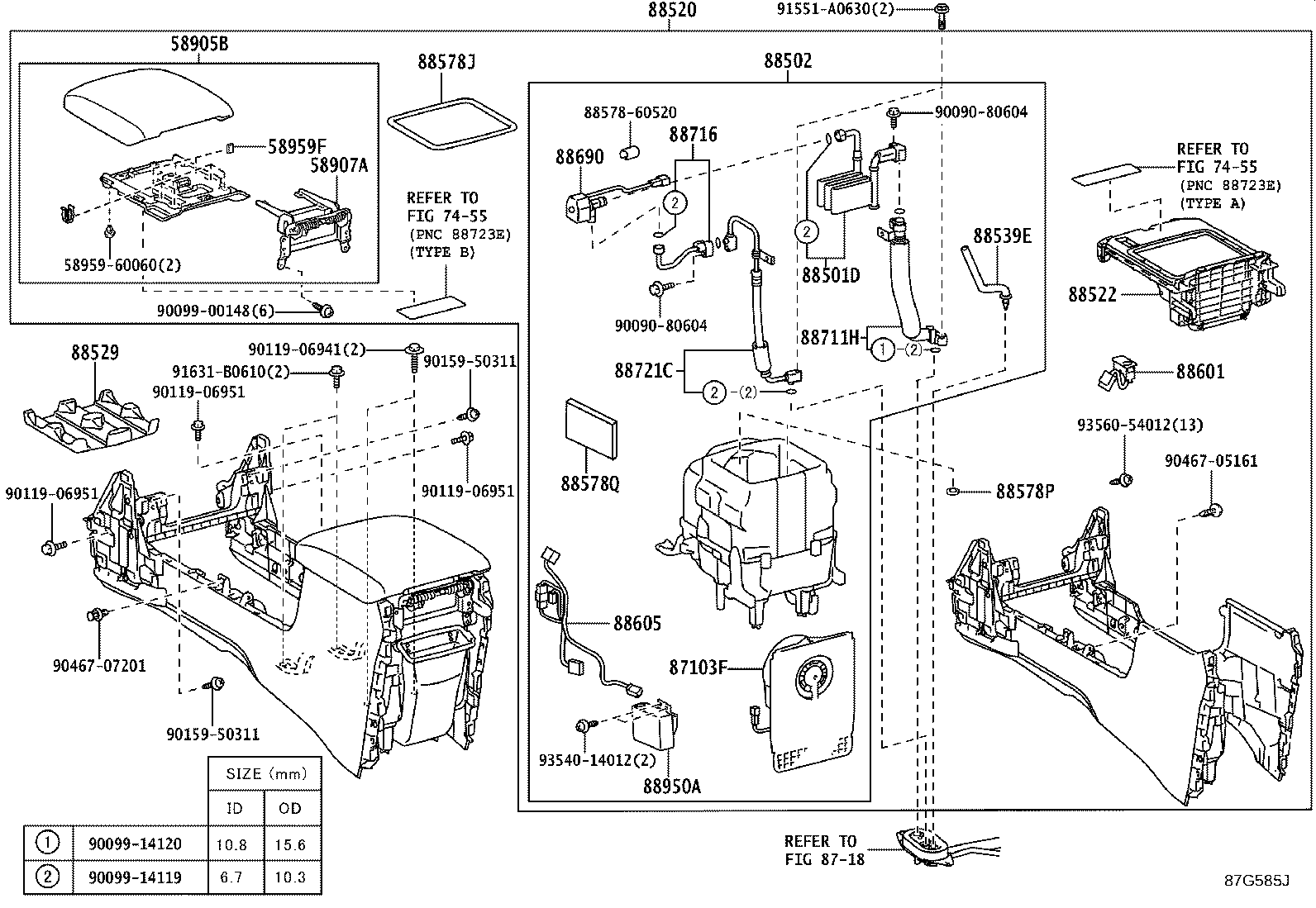 88608-60050 HARNESS SUB-ASSY, COOLER WIRING, NO.1 product image
