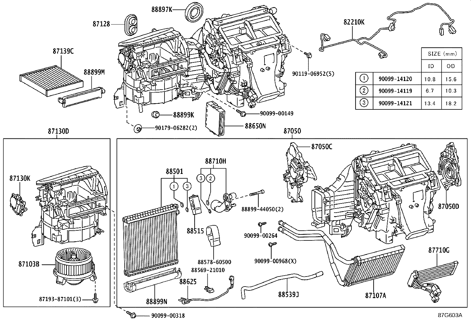 88608-60050 HARNESS SUB-ASSY, COOLER WIRING, NO.1 product image