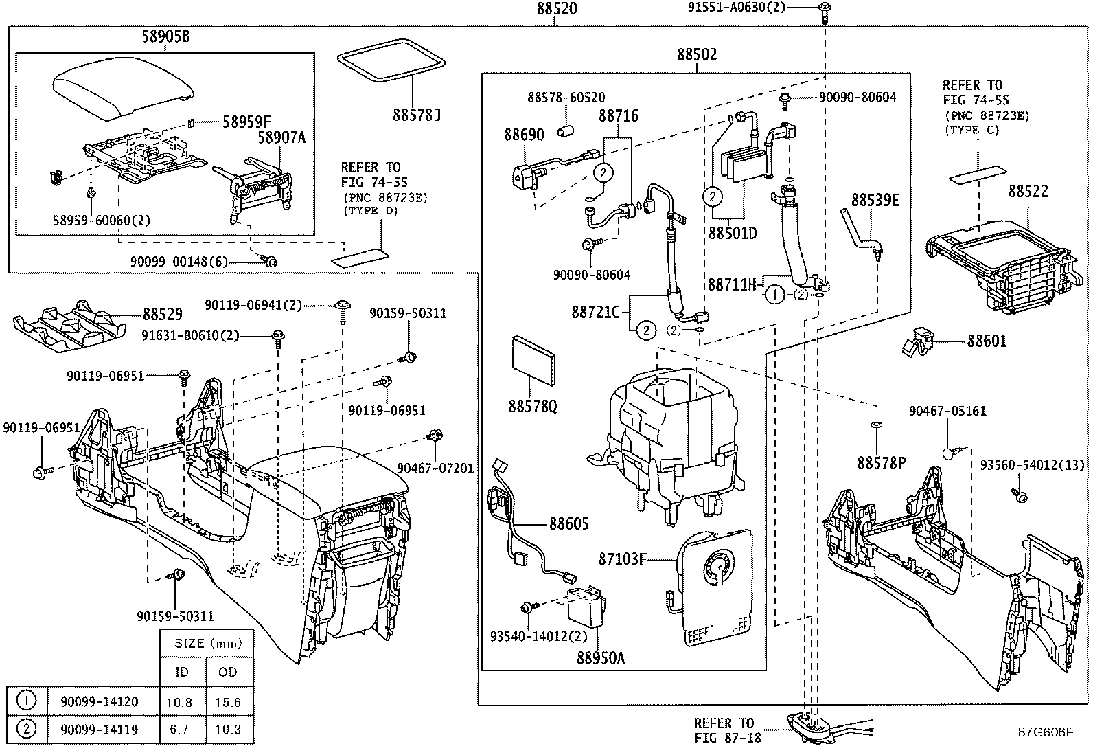 88608-60050 HARNESS SUB-ASSY, COOLER WIRING, NO.1 product image