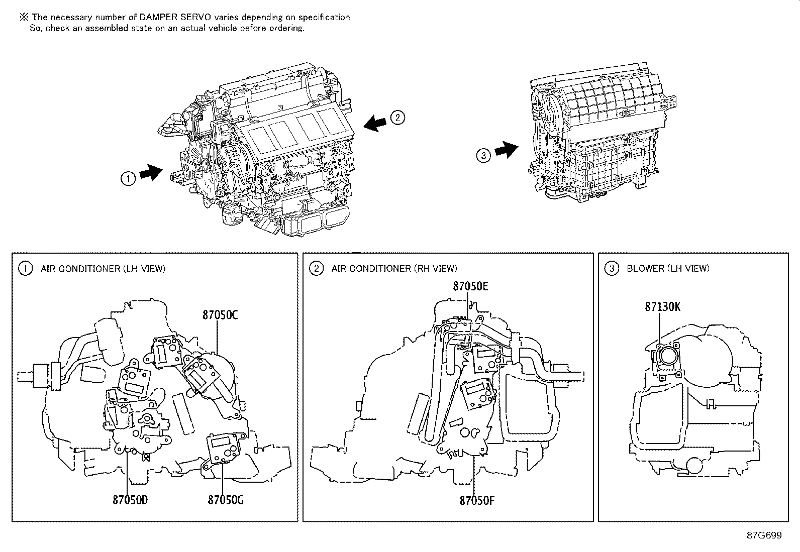 87103-11020 MOTOR SUB-ASSY, BLOWER W/FAN product image