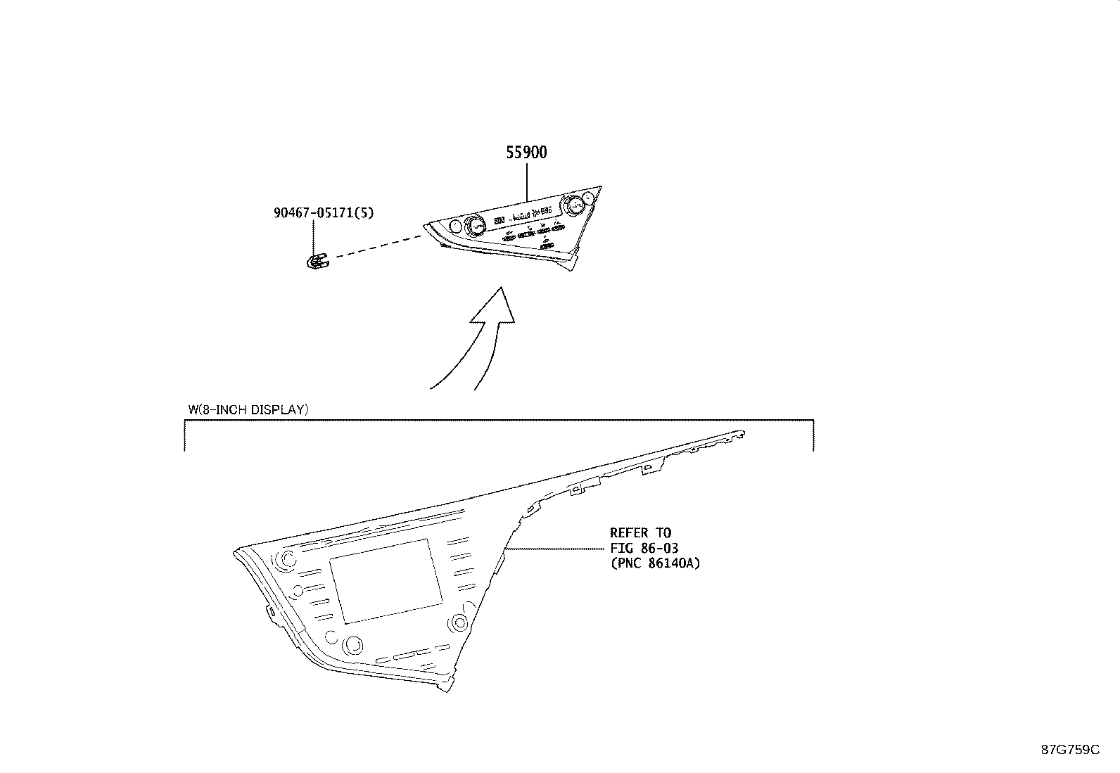 55845-06170 DUCT SUB-ASSY, HEATER TO REGISTER, NO.3 product image