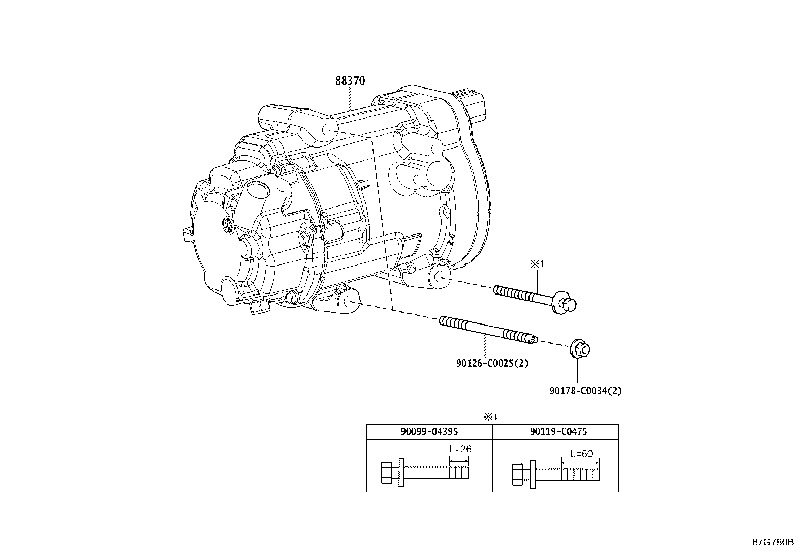 88370-06010 COMPRESSOR ASSY, W/MOTOR product image