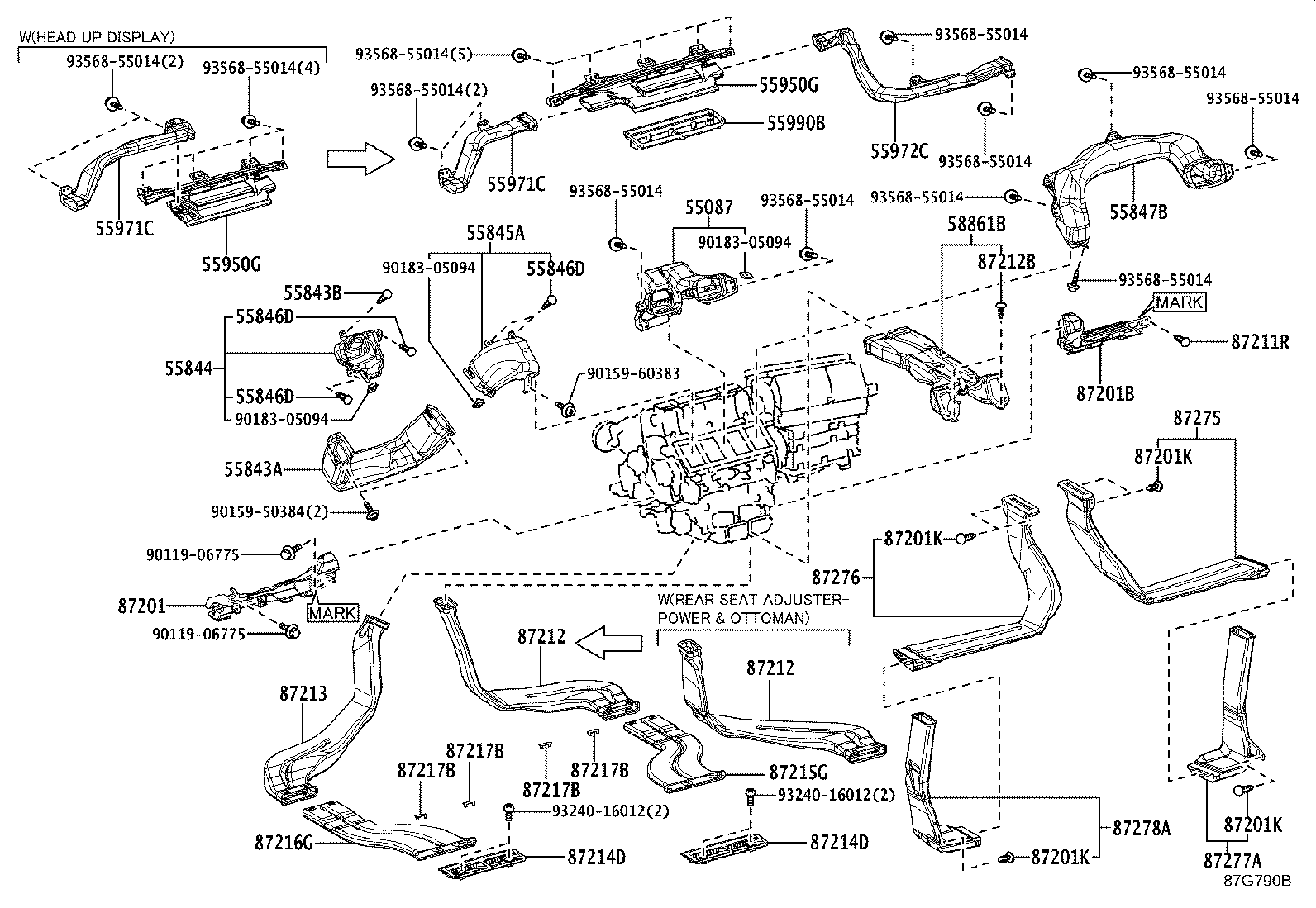 55844-50150 DUCT, HEATER TO REGISTER, NO.2 product image
