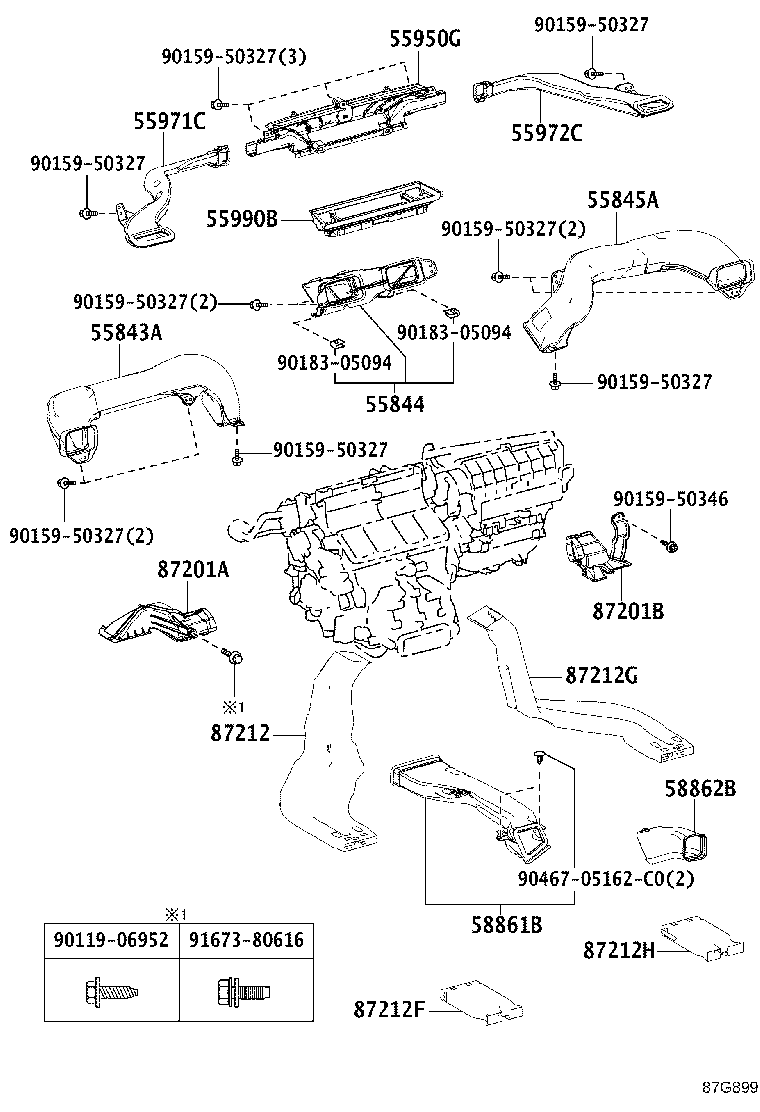 55900-53201 CONTROL ASSY, AIR CONDITIONER product image