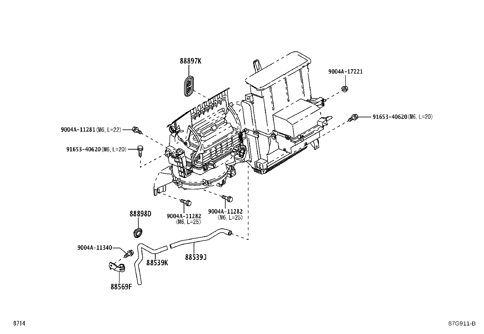 88510-BZ302 UNIT ASSY, AIR CONDITIONER product image
