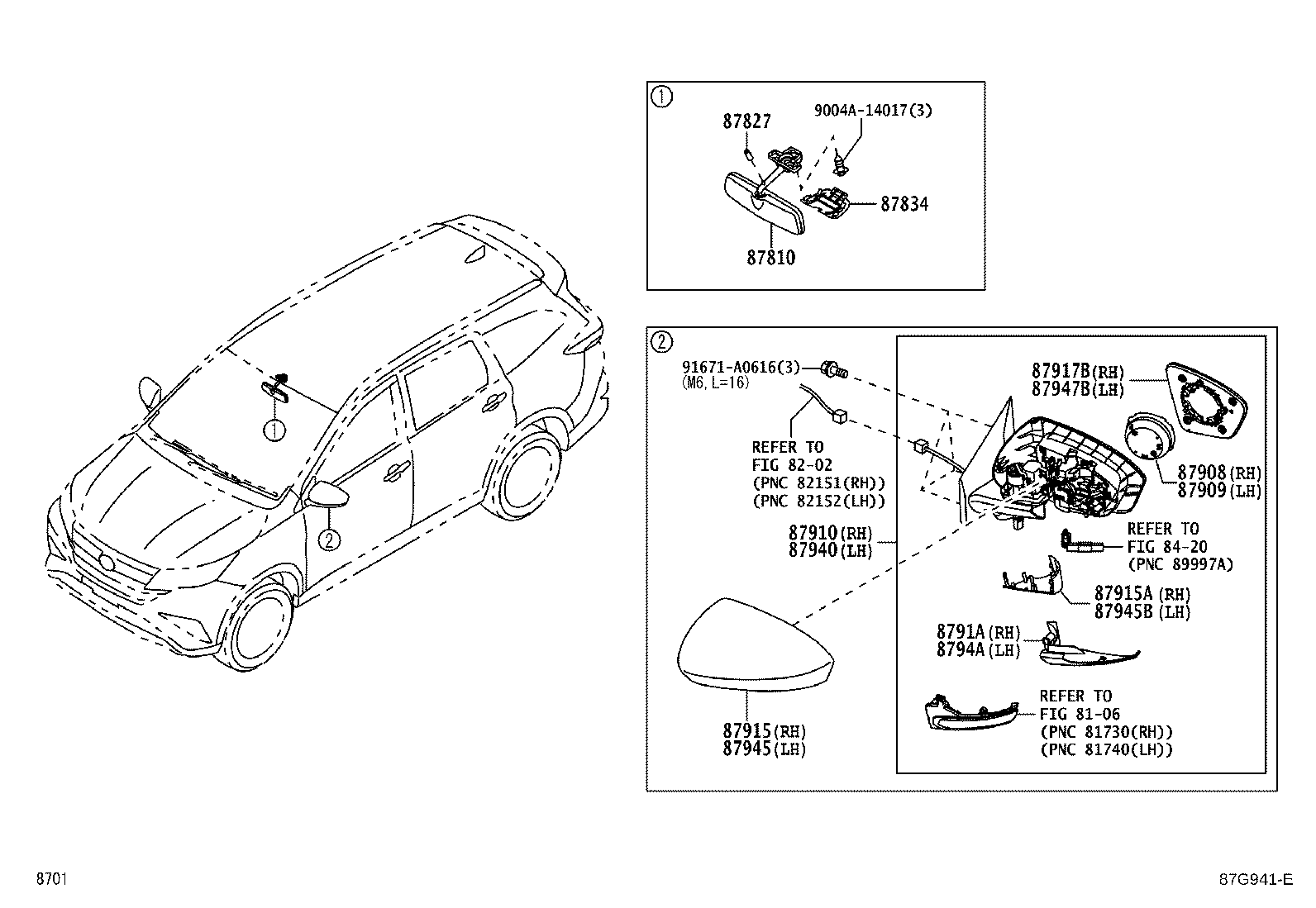 87908-BZ030 ACTUATOR ASSY, OUTER MIRROR, RH product image