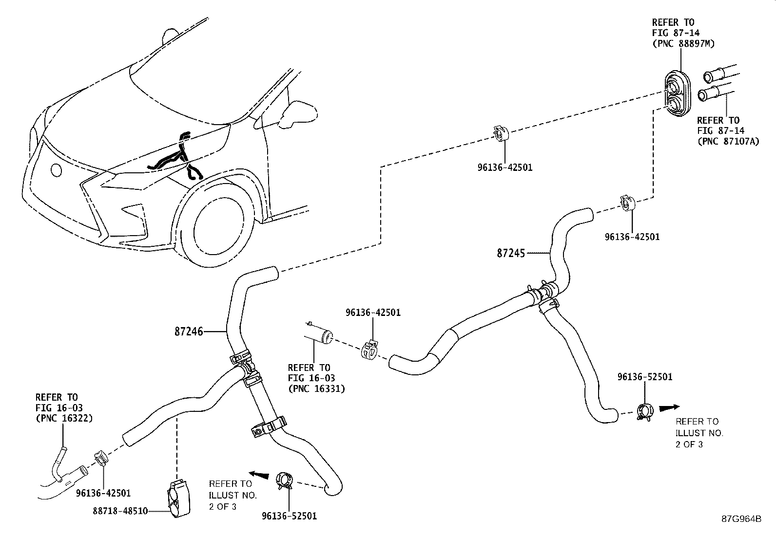 Toyota 87208-48170 HOSE, HEATER WATER, INLET A