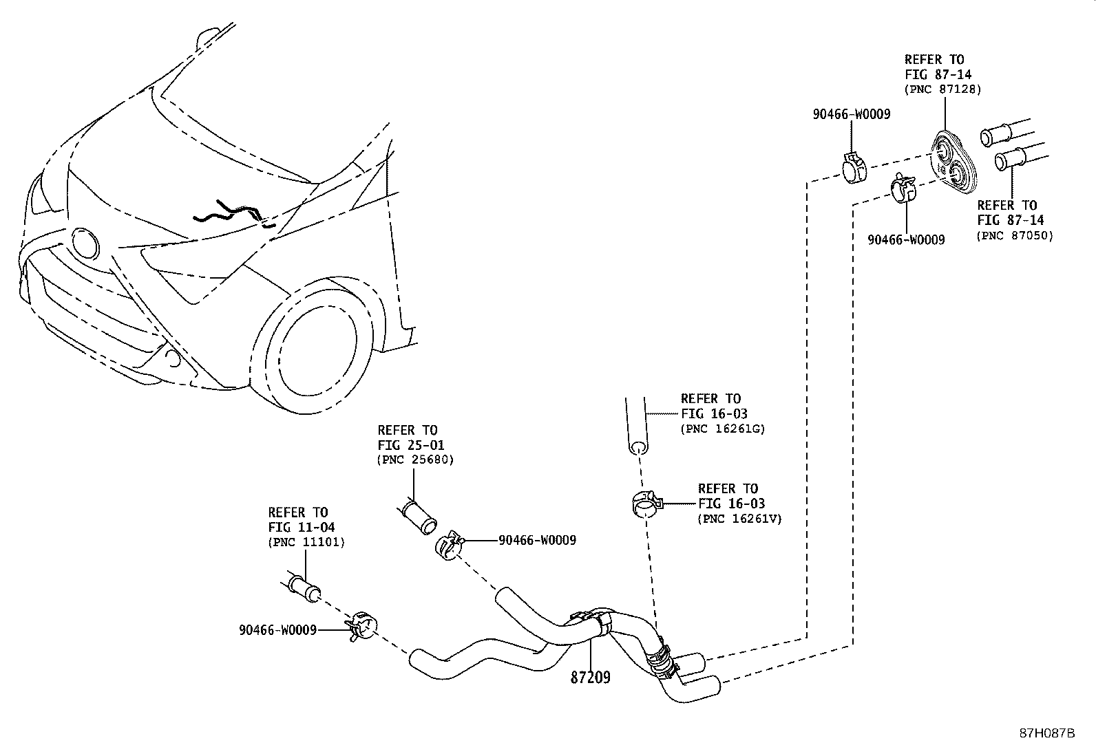 87209-YV010 HOSE, HEATER WATER, INLET product image
