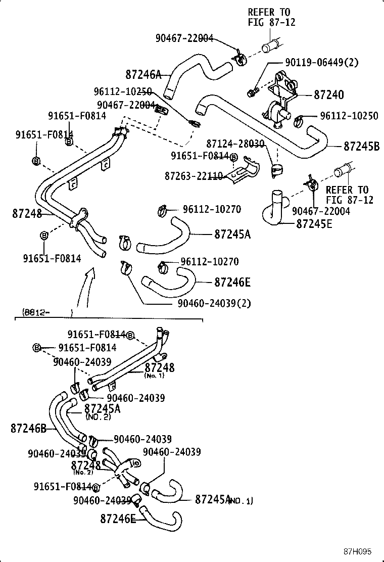 87240-22330 VALVE ASSY, HEATER WATER product image