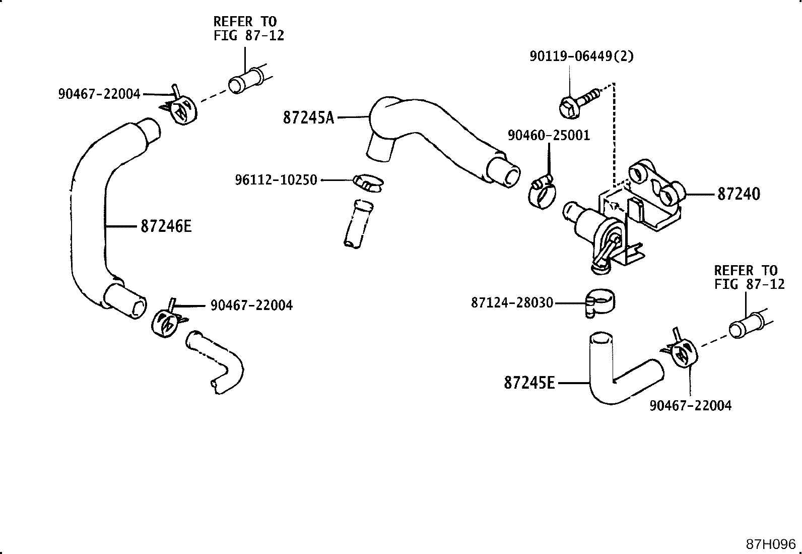 87240-22330 VALVE ASSY, HEATER WATER product image