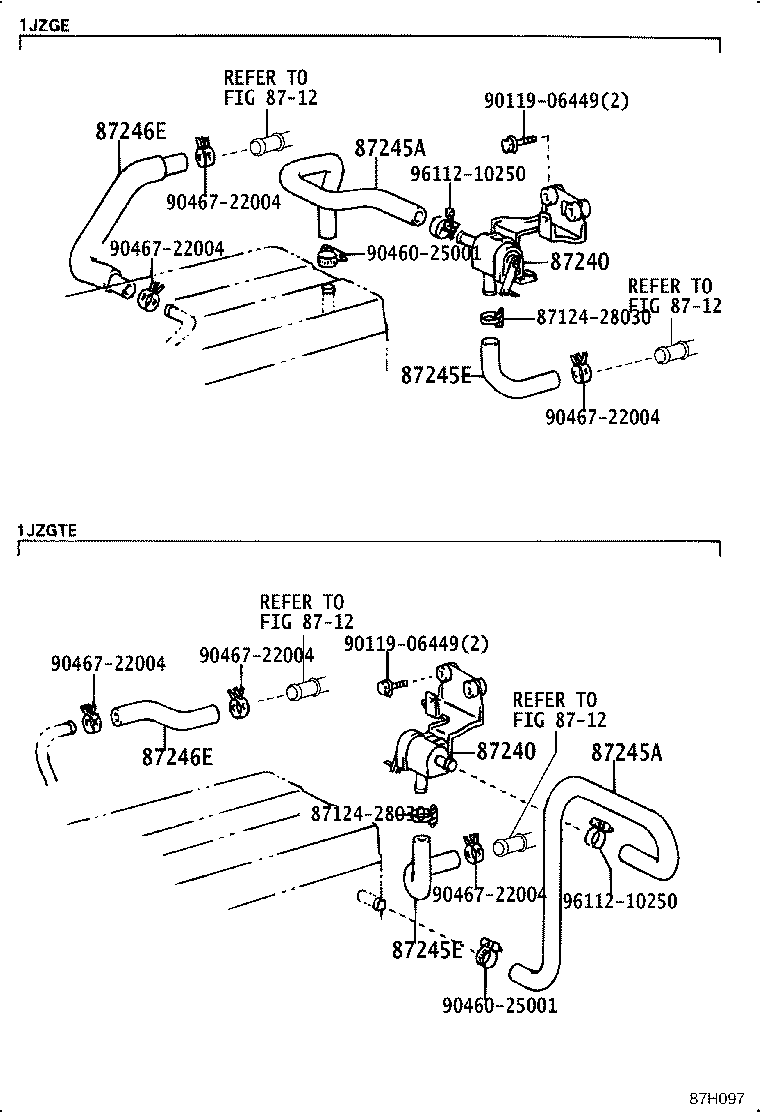 87240-22330 VALVE ASSY, HEATER WATER product image