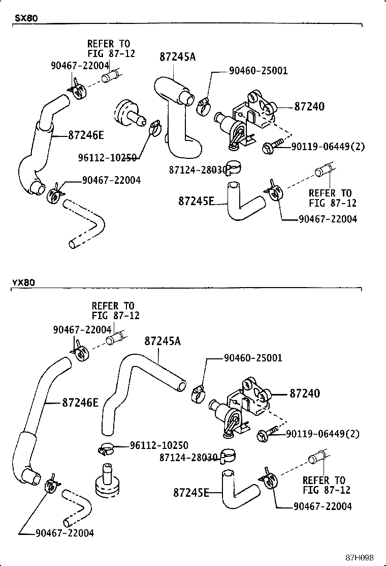 87240-22330 VALVE ASSY, HEATER WATER product image