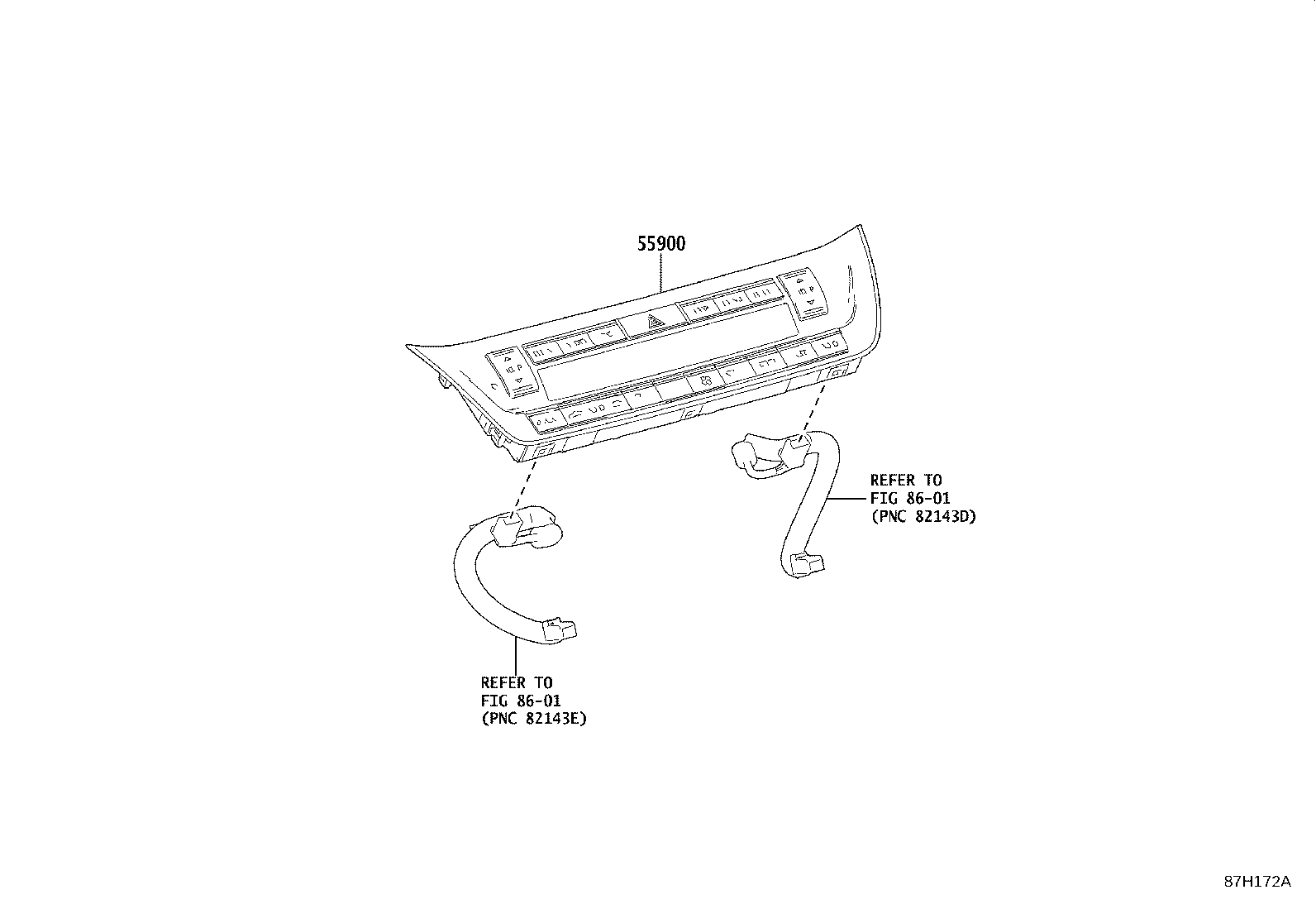 86121-40030 CONTROL ASSY, AIR CONDITIONER product image