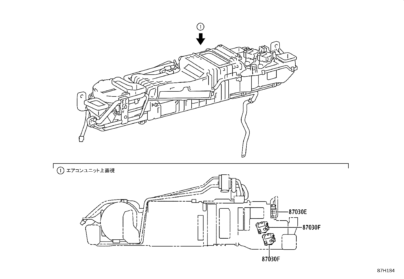 87103-40030 MOTOR SUB-ASSY, BLOWER W/FAN(FOR REAR) product image