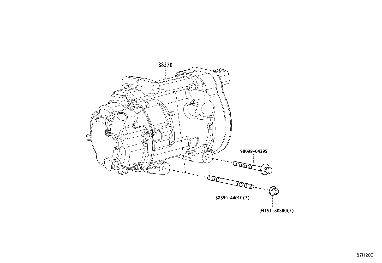12502-36010 BRACKET, COMPRESSOR MOUNTING, NO.1 product image