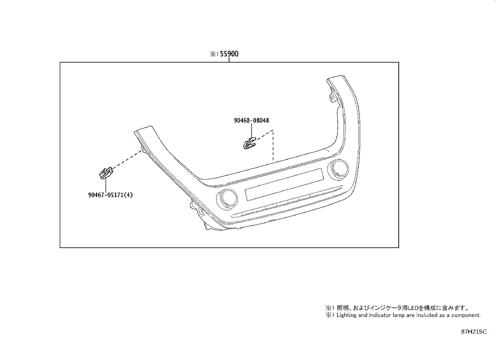 Toyota 55900-12M60-B0 CONTROL ASSY, AIR CONDITIONER