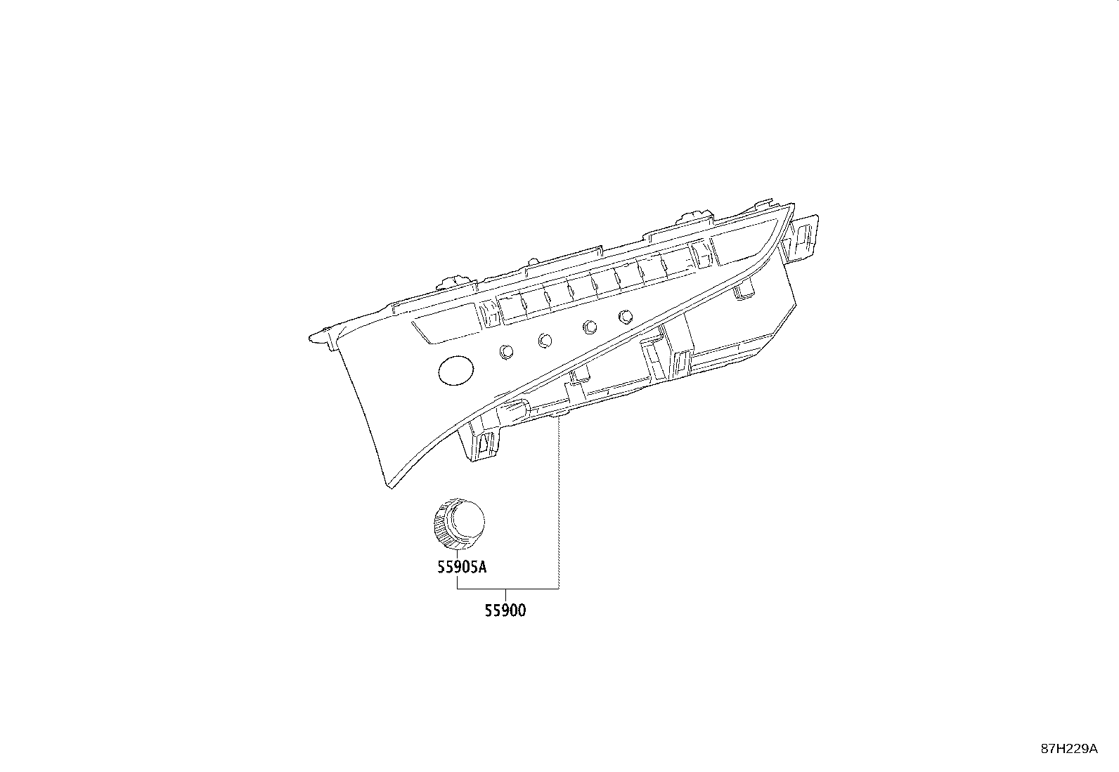 Toyota 55900-33M20 CONTROL ASSY, AIR CONDITIONER