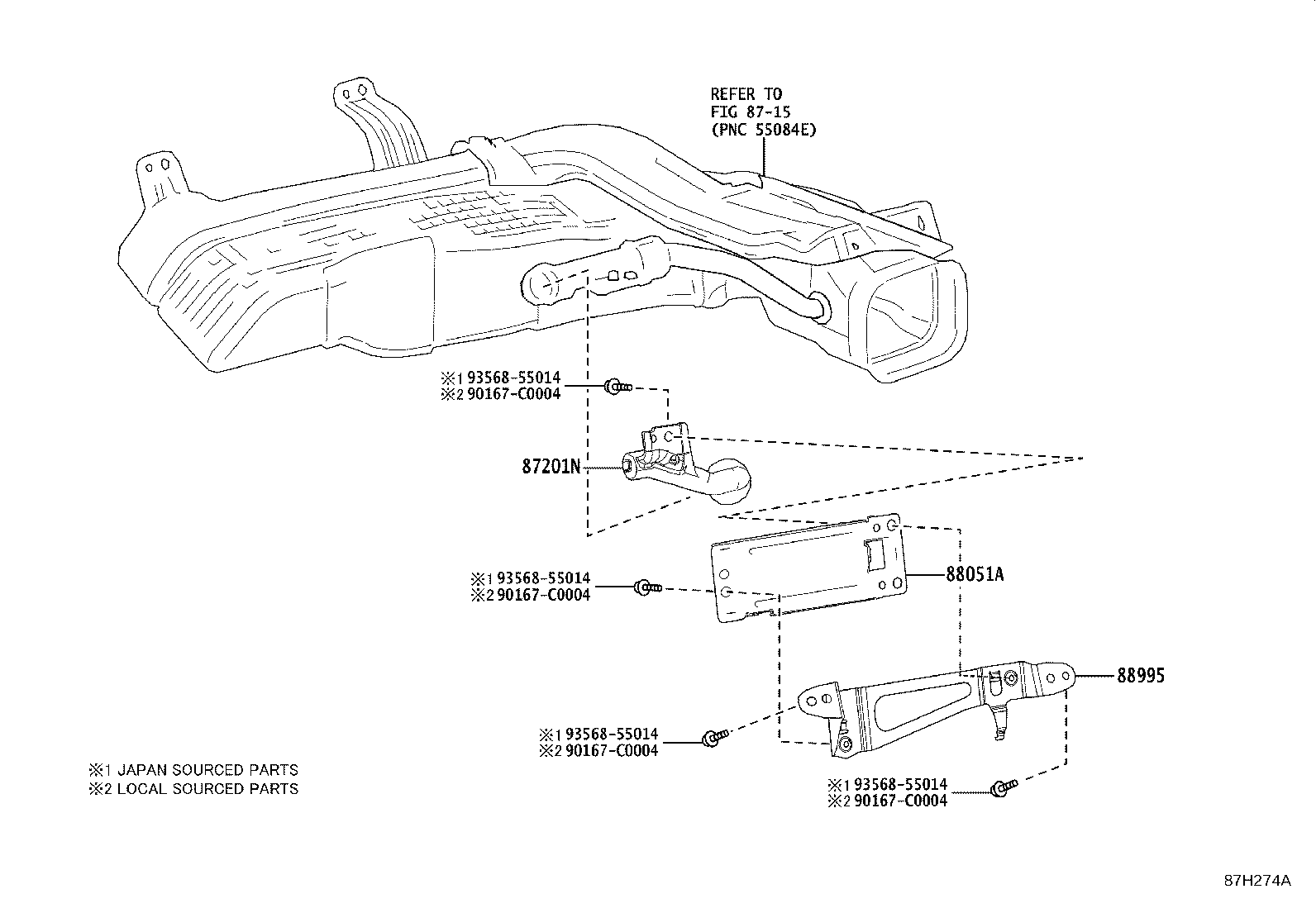55479-F4030 BRACKET,ION GENERATOR, NO.1 product image