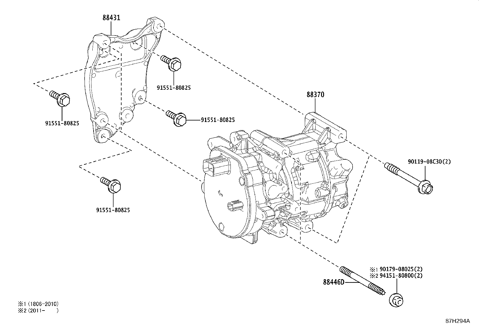 88370-30090 COMPRESSOR ASSY, W/MOTOR product image