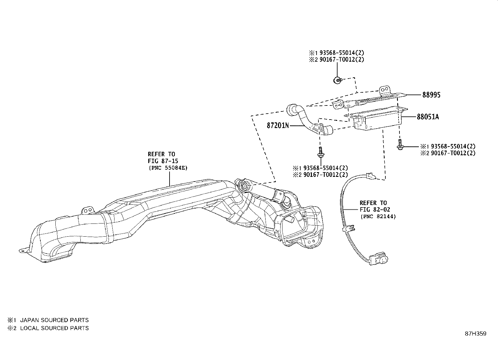 55848-06060 DUCT SUB-ASSY, AIR product image