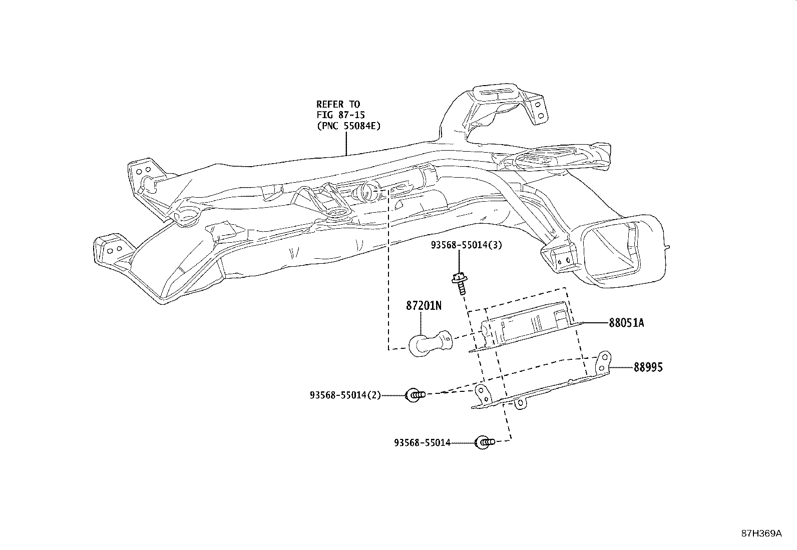 88995-76020 BRACKET,ION GENERATOR, NO.1 product image