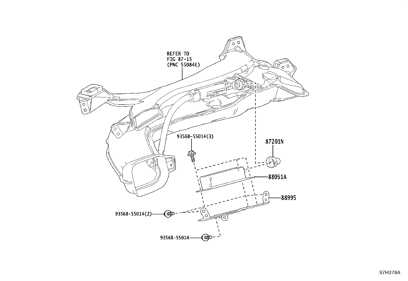 88995-76020 BRACKET,ION GENERATOR, NO.1 product image