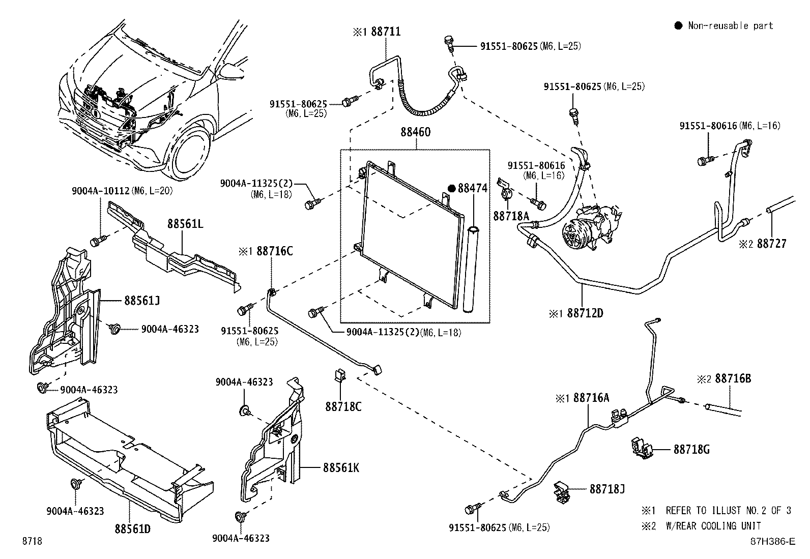 88718-BZ760 CLAMP(FOR COOLER REFRIGERANT PIPE), NO.4 product image