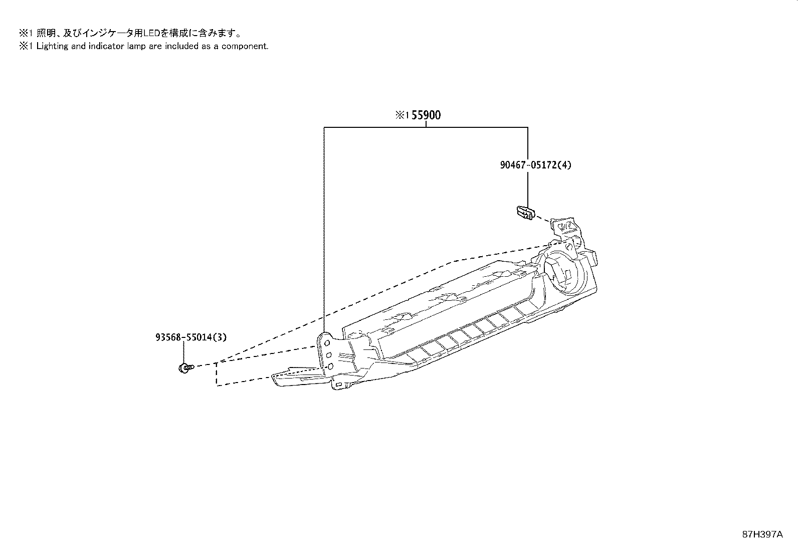 55086-76052 DUCT SUB-ASSY, HEATER TO REGISTER, NO.3 product image