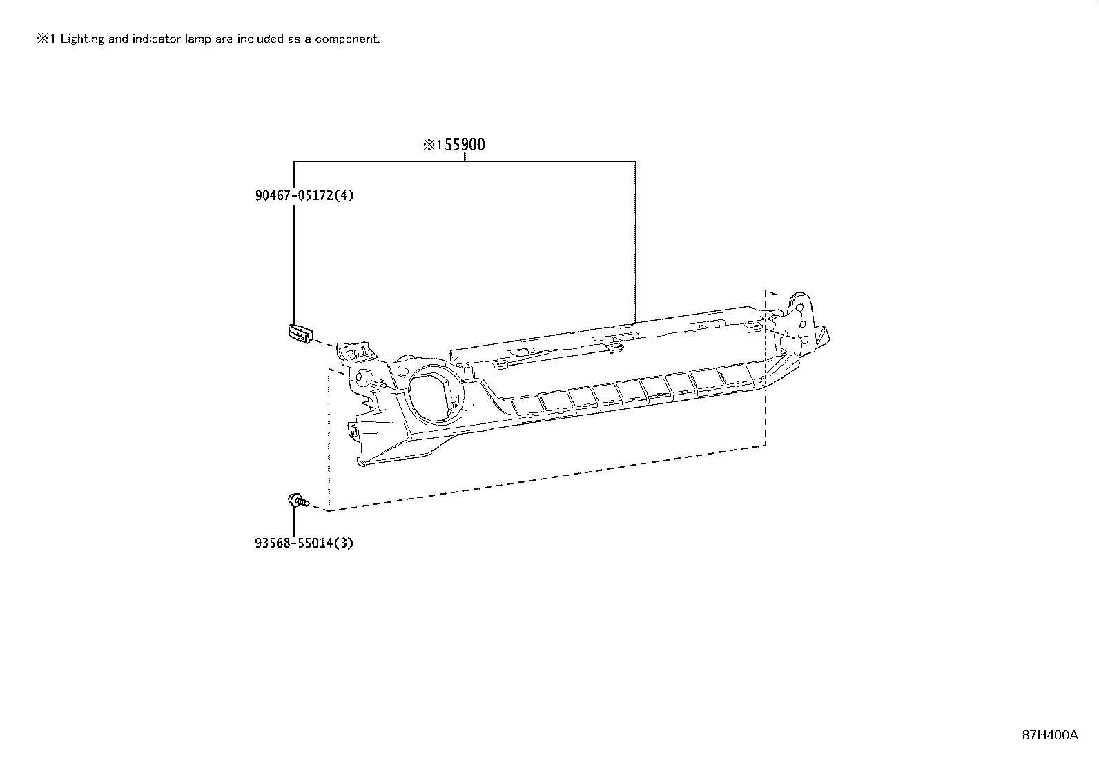 Toyota 55084-76042 DUCT SUB-ASSY, HEATER TO REGISTER, NO.1
