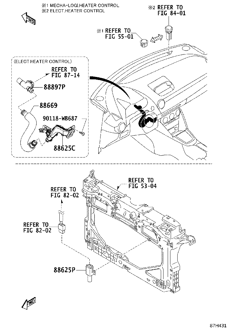 55936-WB021 CONTROL ASSY, AIR CONDITIONER product image