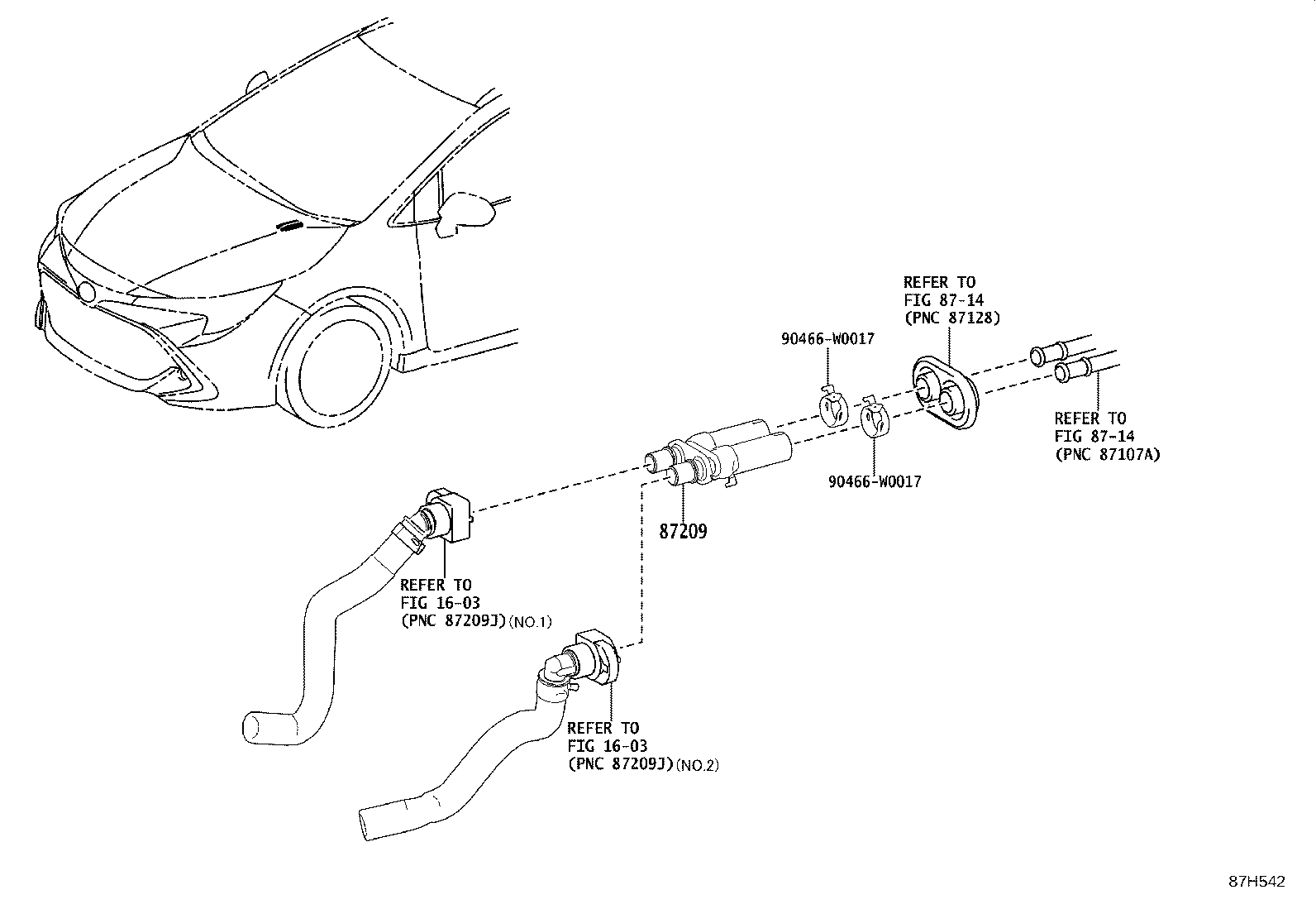 87121-02080 BRACKET, HEATER product image