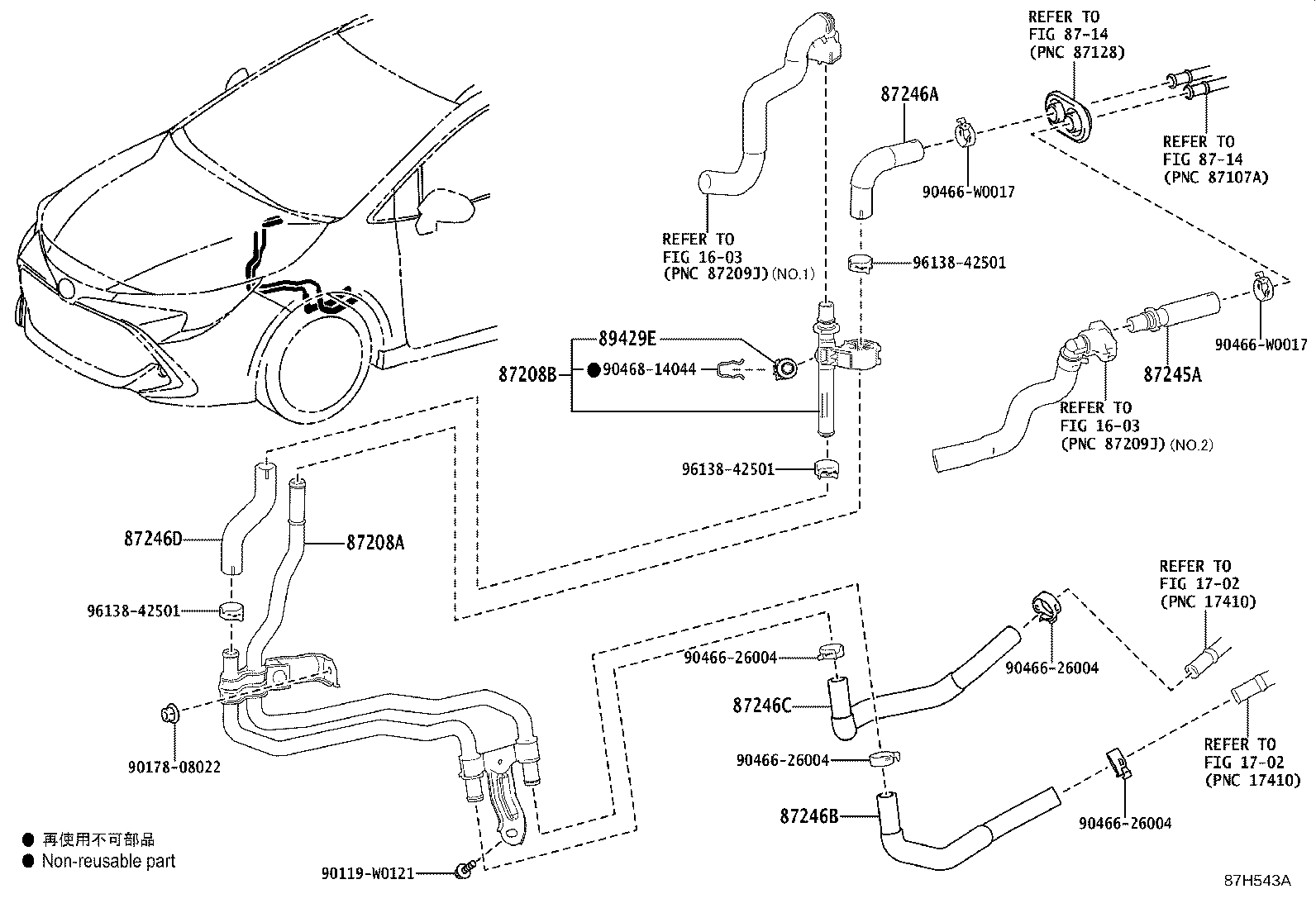 87121-02080 BRACKET, HEATER product image